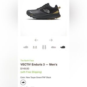 North Face Men's Athletic Shoes for trail running, hiking or snow